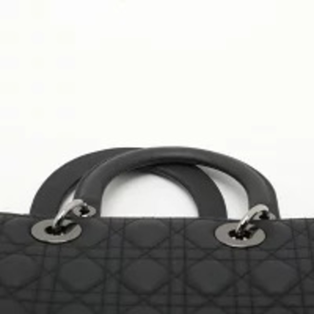 Christian Dior Lady Matte Handbag Black - Picture 7 of 11